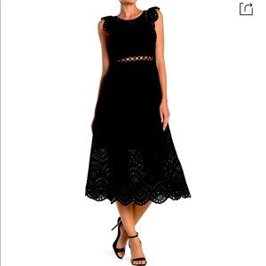 Sam Edelman Eyelet Midi black size 10